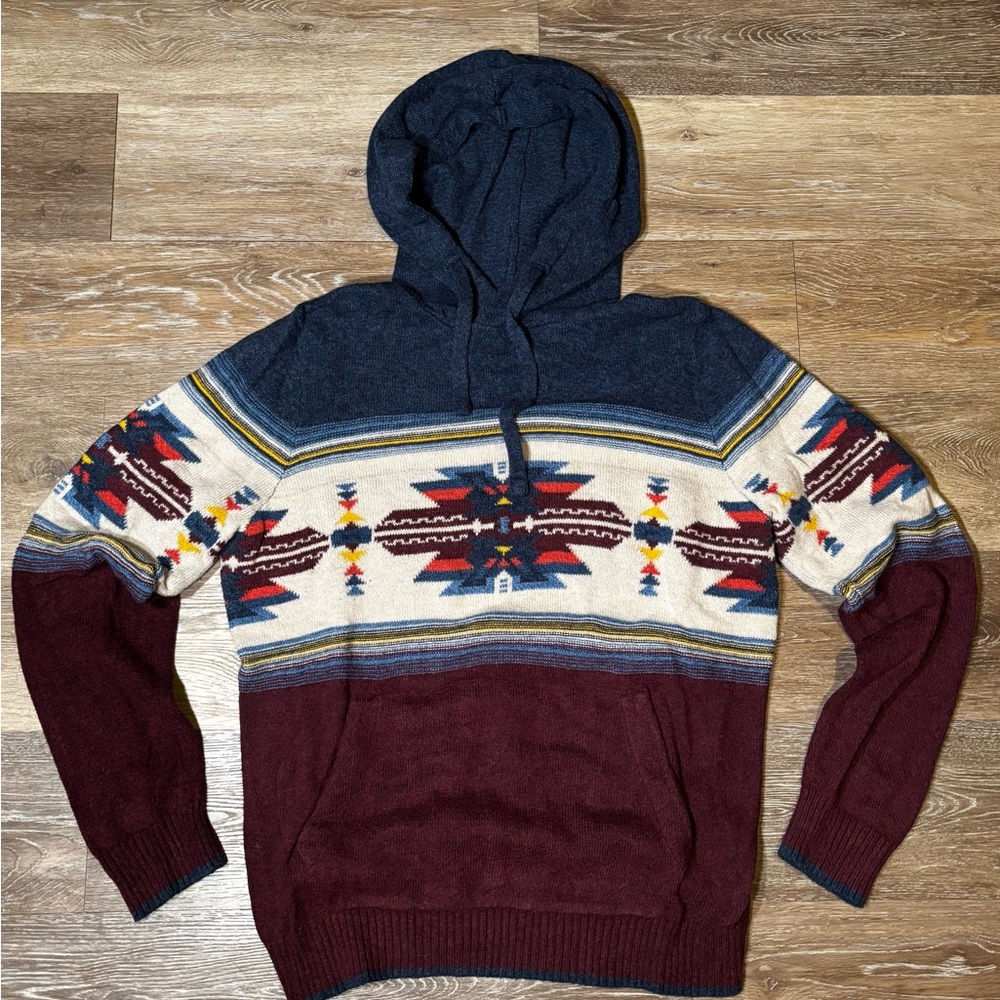 Men's American Eagle Multicolor Aztec Sweater Hoodie